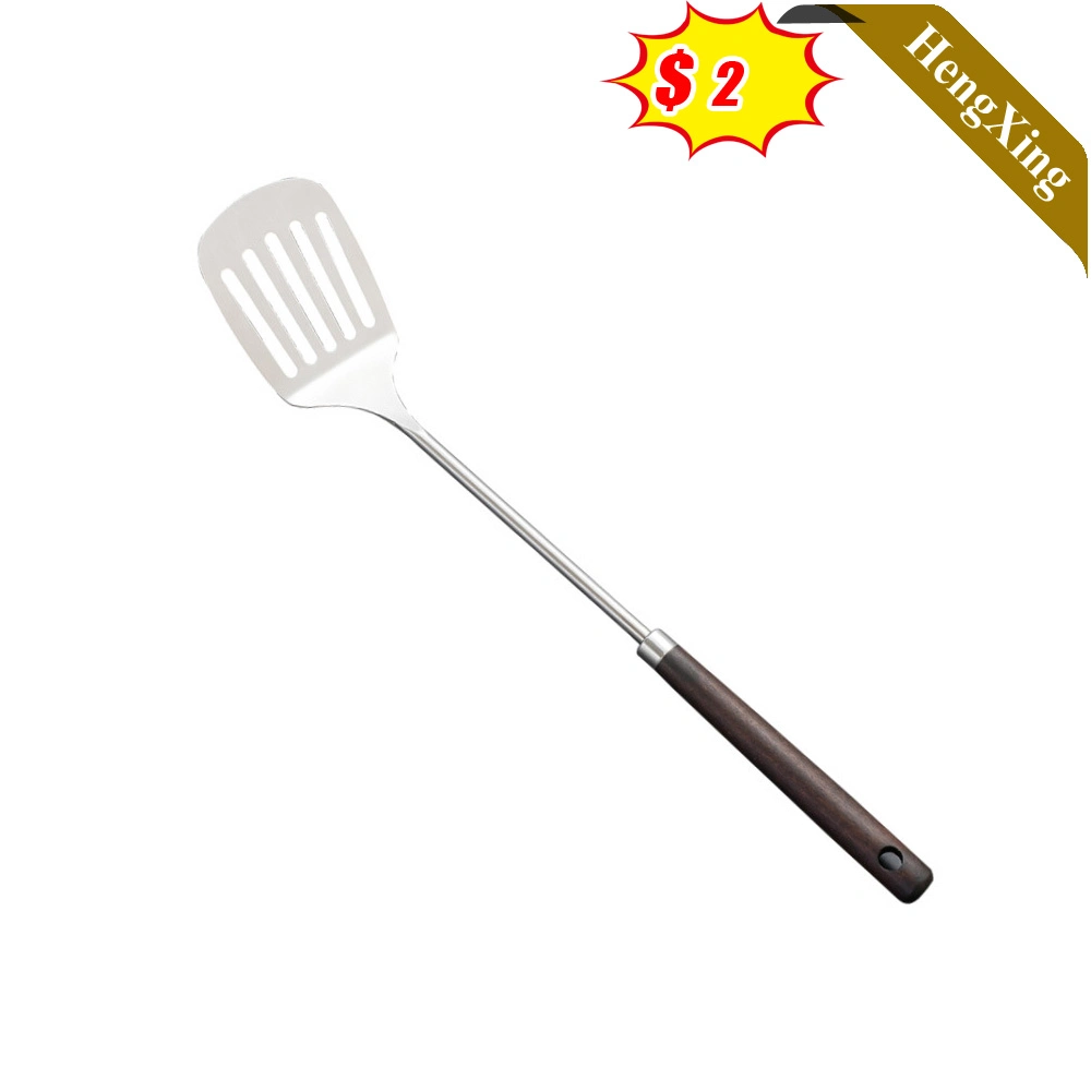 Hot Sell Kitchen Appliance Cooking Tool Kitchen Utensil Set with Wooden Handle Stainless Steel Kitchenware (UL-22FD208)