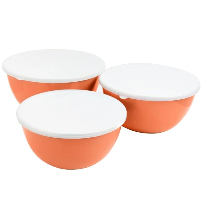 Best Price Bowl Sets Carbon Steel Storage Bowl Enamel Cookware Enamel Salad Bowl Set